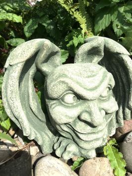 Der Teufel- Gargoyle- Wanddekoration -  mittelalterliche Figur